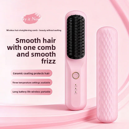 Wireless hair straightener