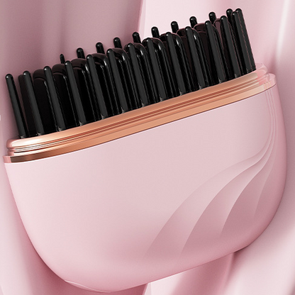 Wireless Hair Straightening Comb with Ceramic Plates