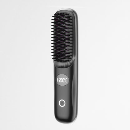 Wireless Hair Straightening Comb with Negative Ion