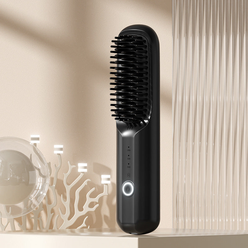 Wireless Hair Straightening Comb with Negative Ion
