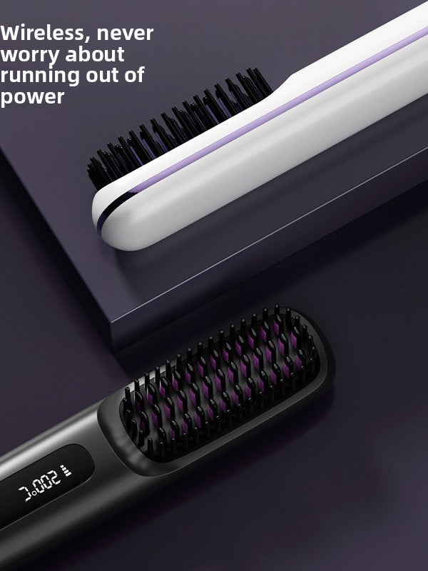Wireless Hair Straightening Comb with Negative Ion