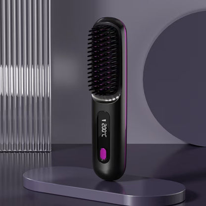 Wireless Hair Straightening Comb with Negative Ion Technology