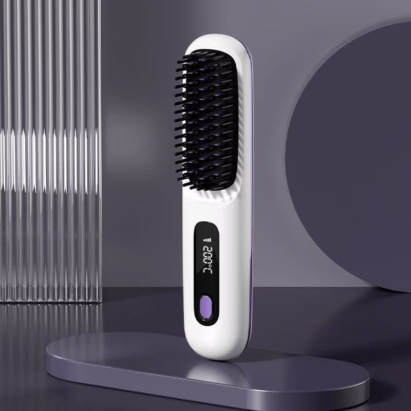 Wireless Hair Straightening Comb with Negative Ion Technology
