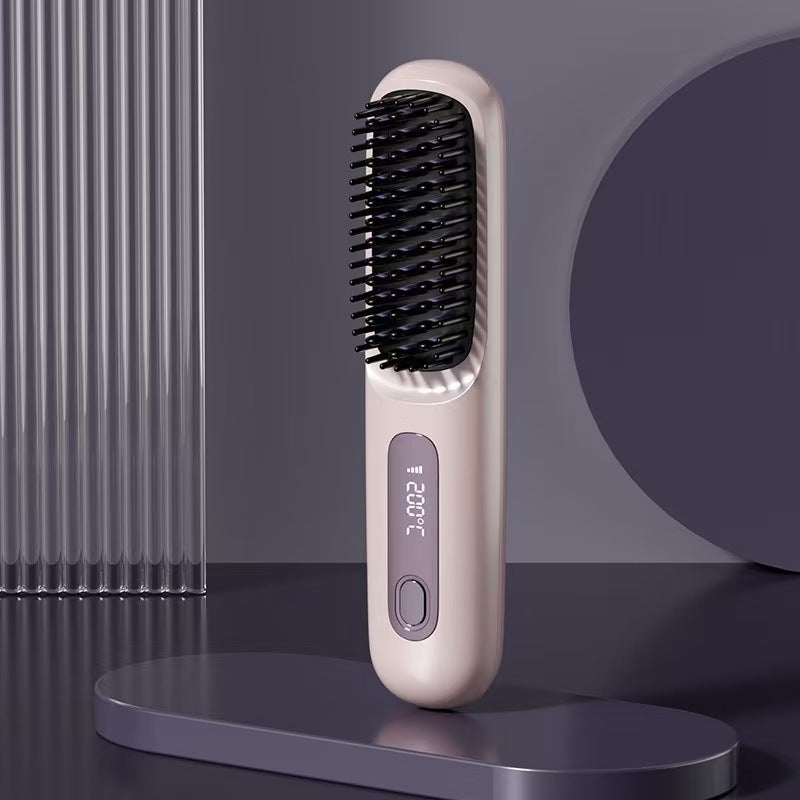 Wireless Hair Straightening Comb with Negative Ion Technology