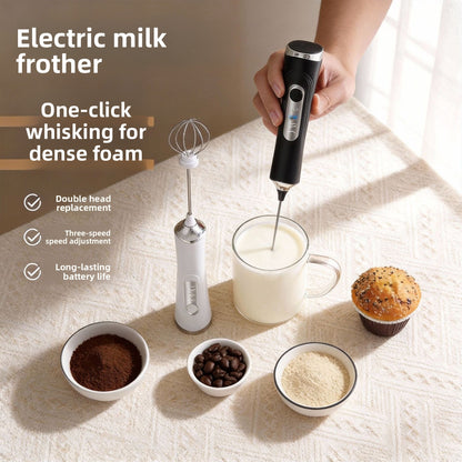 Wireless Handheld Electric Milk Frother and Mixer