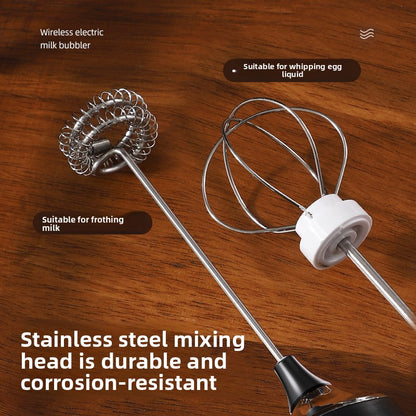 Wireless Handheld Electric Milk Frother and Mixer