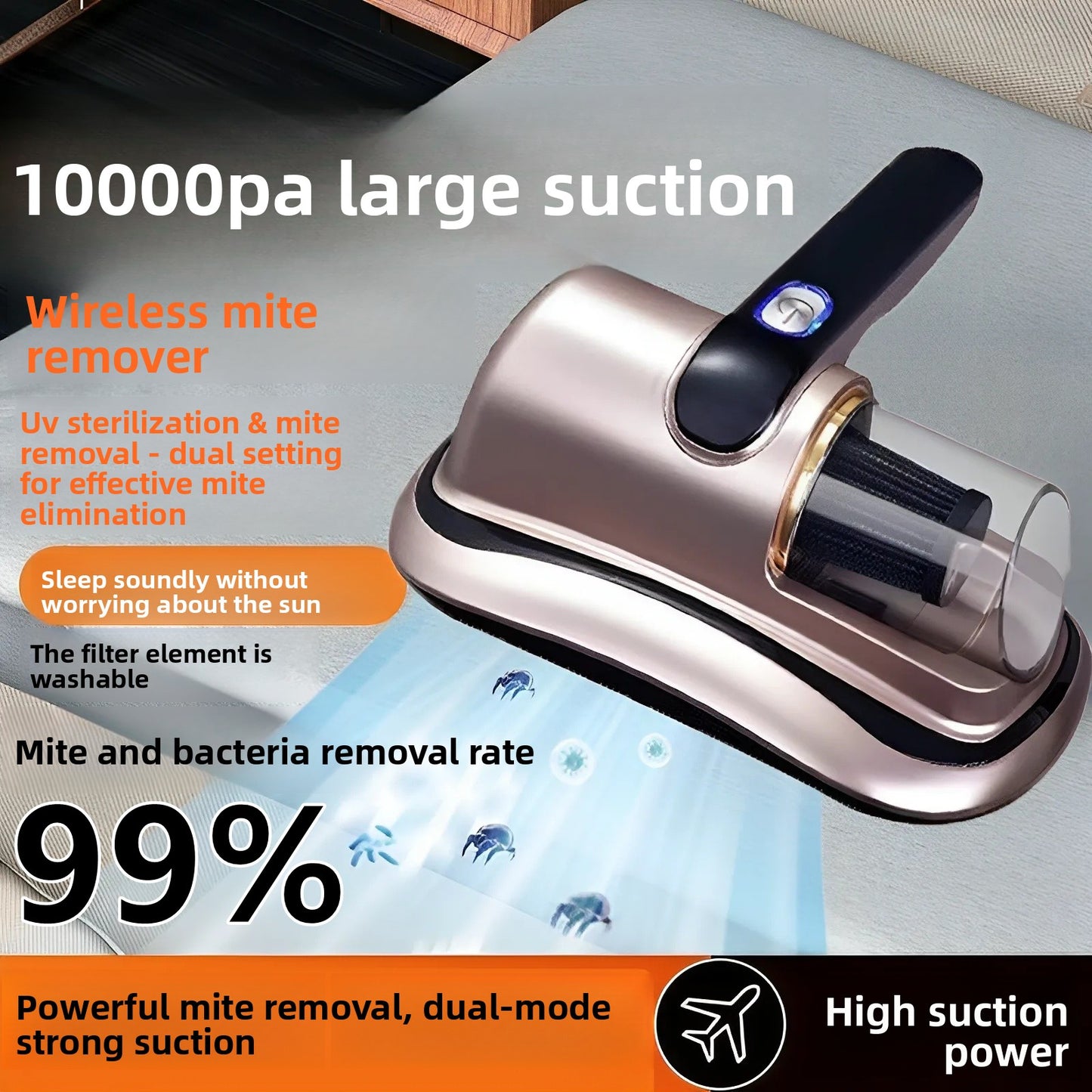 Wireless Handheld Vacuum Cleaner with UV Sterilization