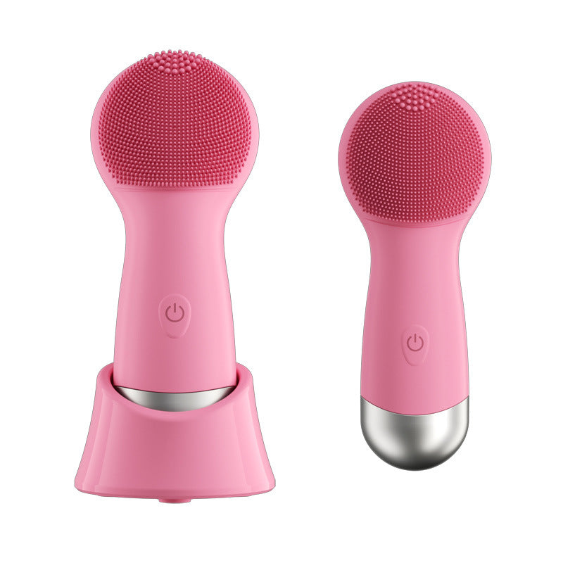 Wireless Heated Silicone Facial Cleansing Brush