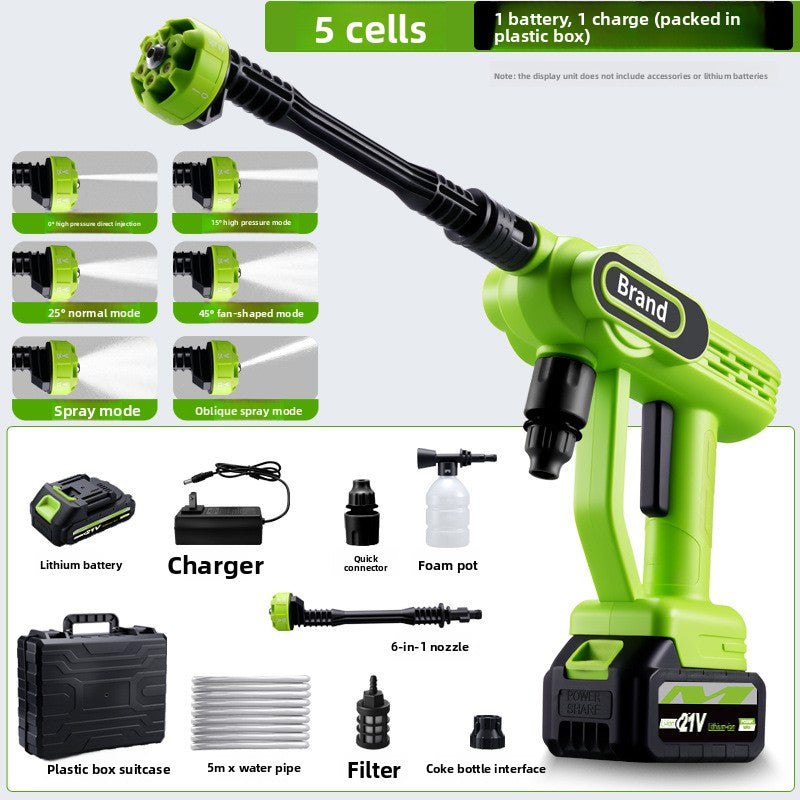 Wireless High Pressure Car Wash Gun
