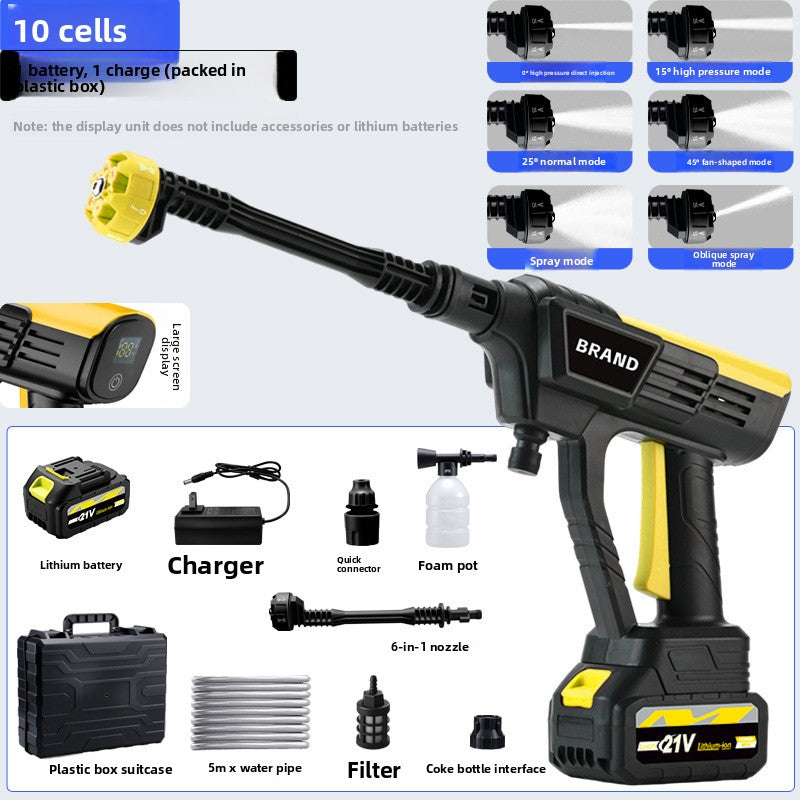 Wireless High Pressure Car Wash Gun