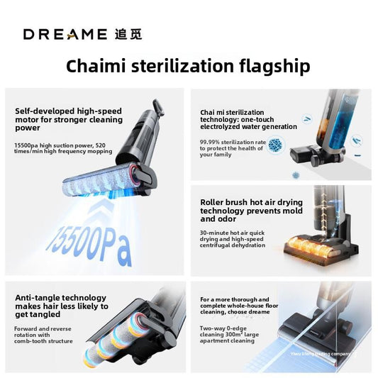 Wireless intelligent floor cleaning machine