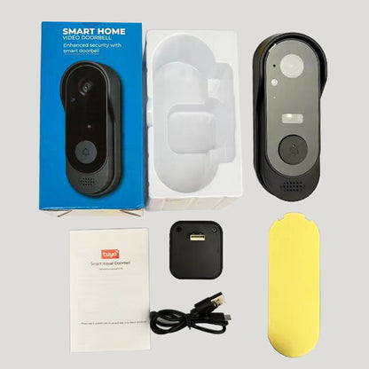 Wireless intelligent video doorbell