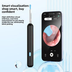 White Black Outer 1pc Metal Ear Spoon