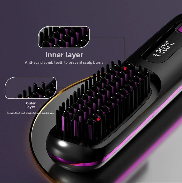 Wireless Ionic Hair Straightener Comb