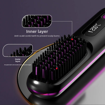 Wireless Ionic Hair Straightener Comb