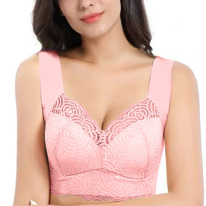 Wireless Lace Push-Up Bra