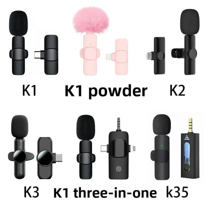 Wireless Lapel Microphone for Live Streaming and Recording