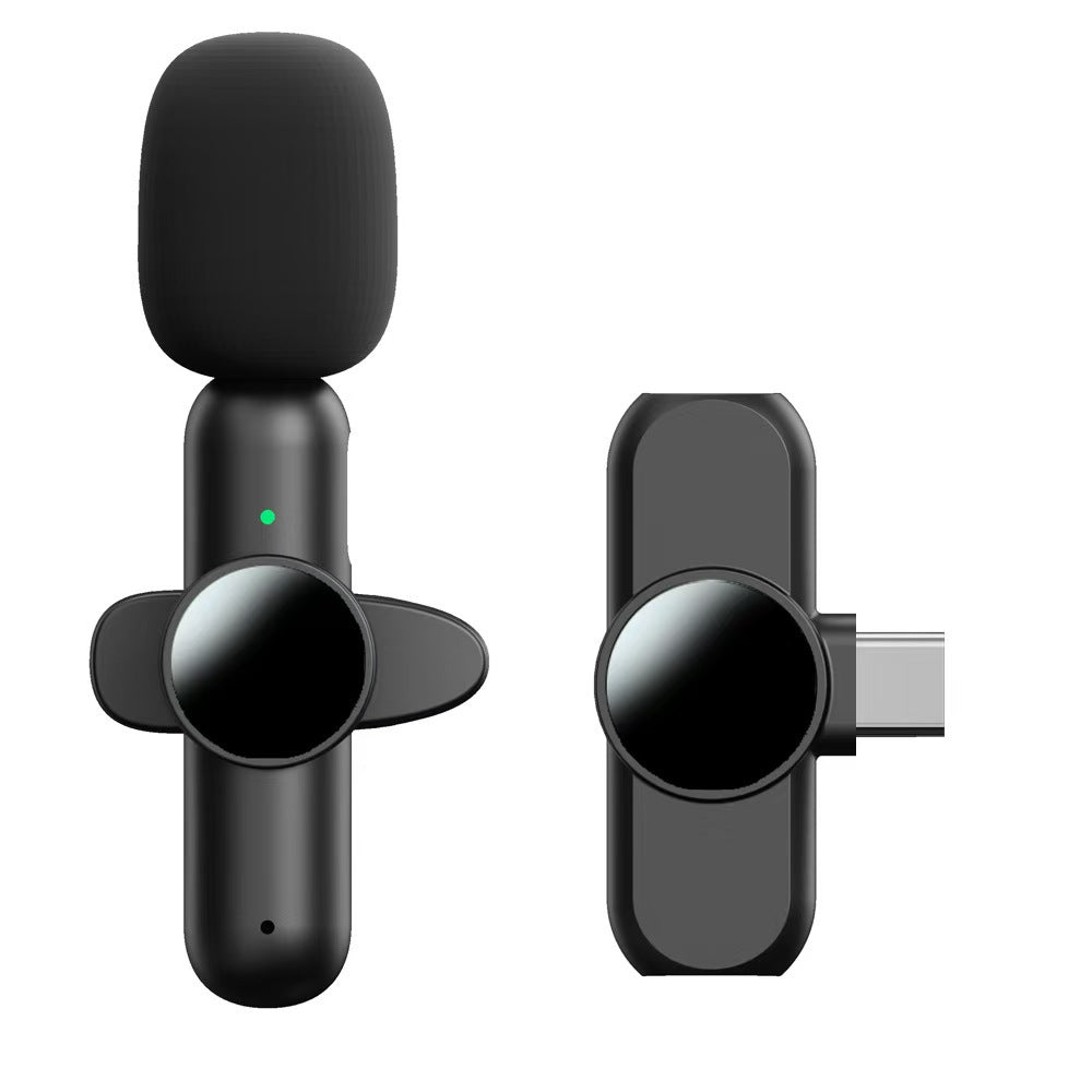 Wireless Lapel Microphone for Live Streaming and Recording