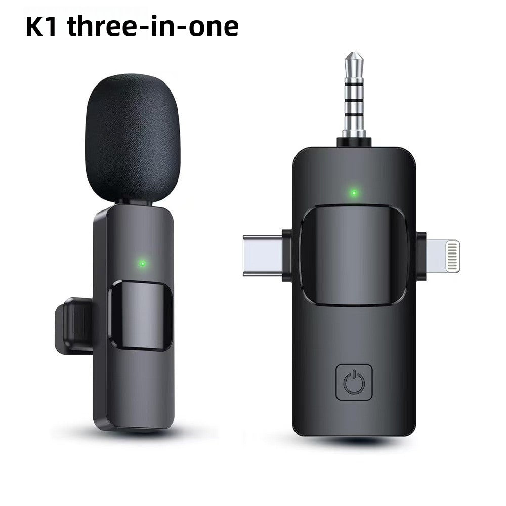 Wireless Lapel Microphone for Live Streaming and Recording