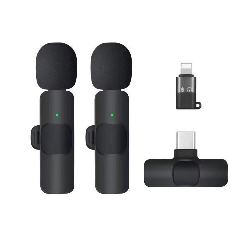 Wireless Lapel Microphone for Live Streaming and Recording