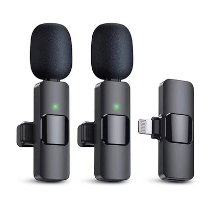 Wireless Lapel Microphone for Live Streaming and Recording