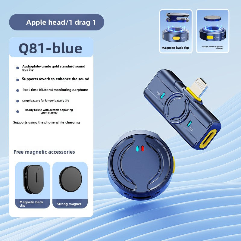Wireless lapel microphone