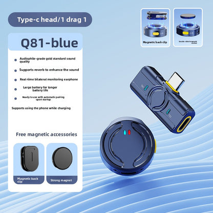 Wireless lapel microphone