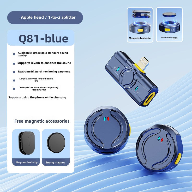 Wireless lapel microphone