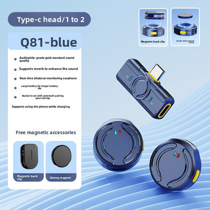 Wireless lapel microphone