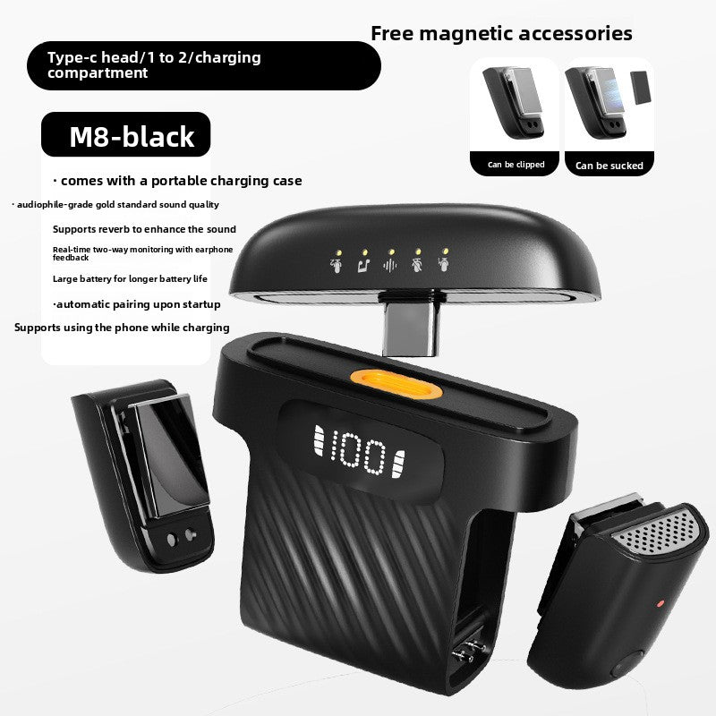 Wireless lapel microphone