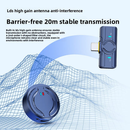 Wireless lapel microphone