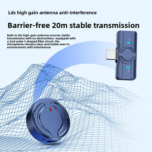 Wireless lapel microphone