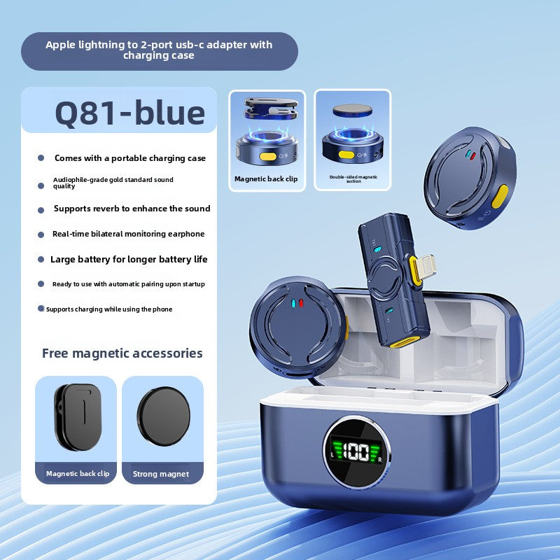 Wireless lapel microphone