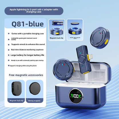 Wireless lapel microphone