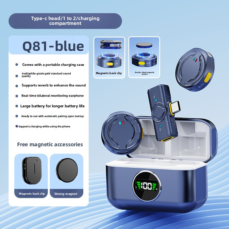 Wireless lapel microphone