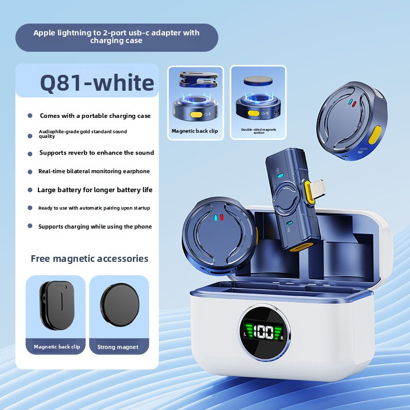 Wireless lapel microphone