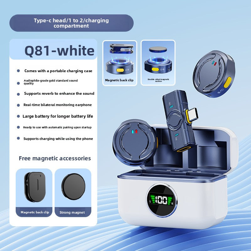 Wireless lapel microphone
