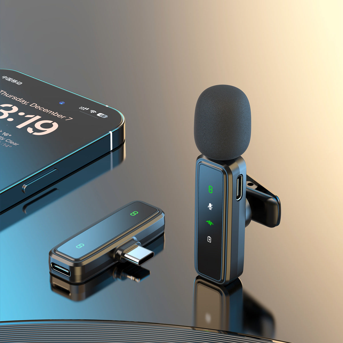 Wireless Lapel Microphone Recording Microphone