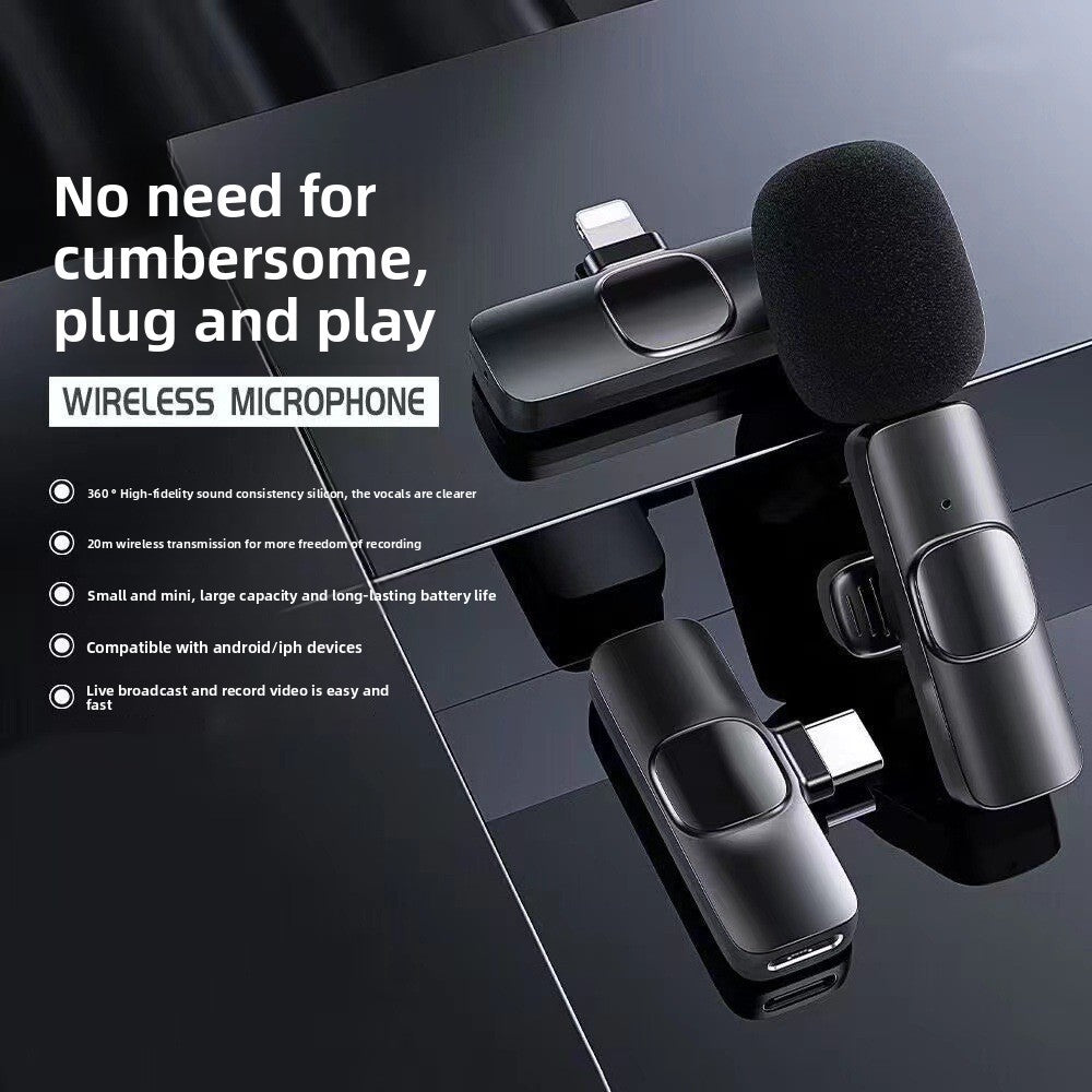 Wireless lapel microphone
