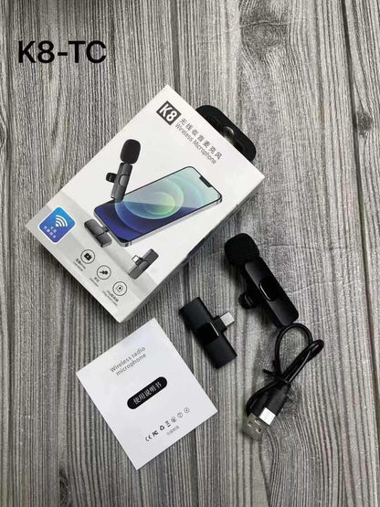 Wireless lapel microphone