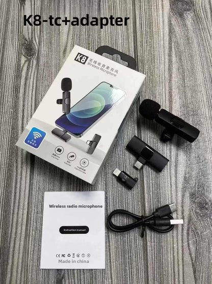 Wireless lapel microphone