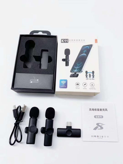 Wireless lapel microphone