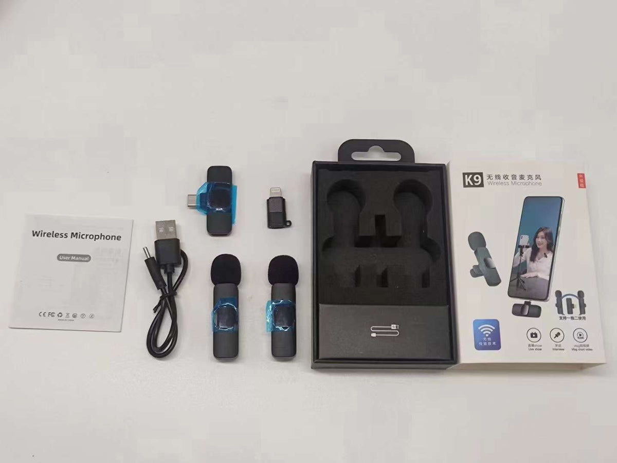 Wireless lapel microphone
