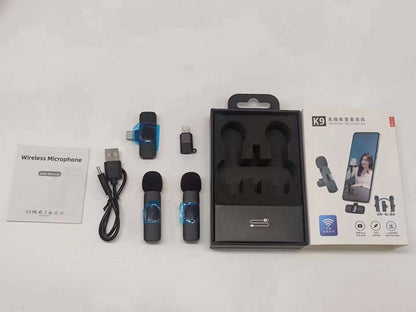 Wireless lapel microphone
