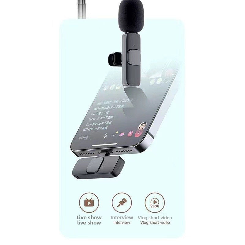 Wireless lapel microphone