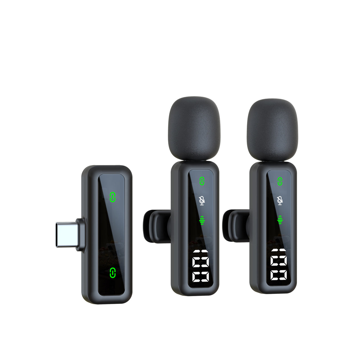 Wireless lapel microphone