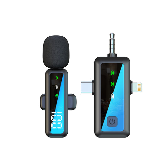 Wireless lapel microphone
