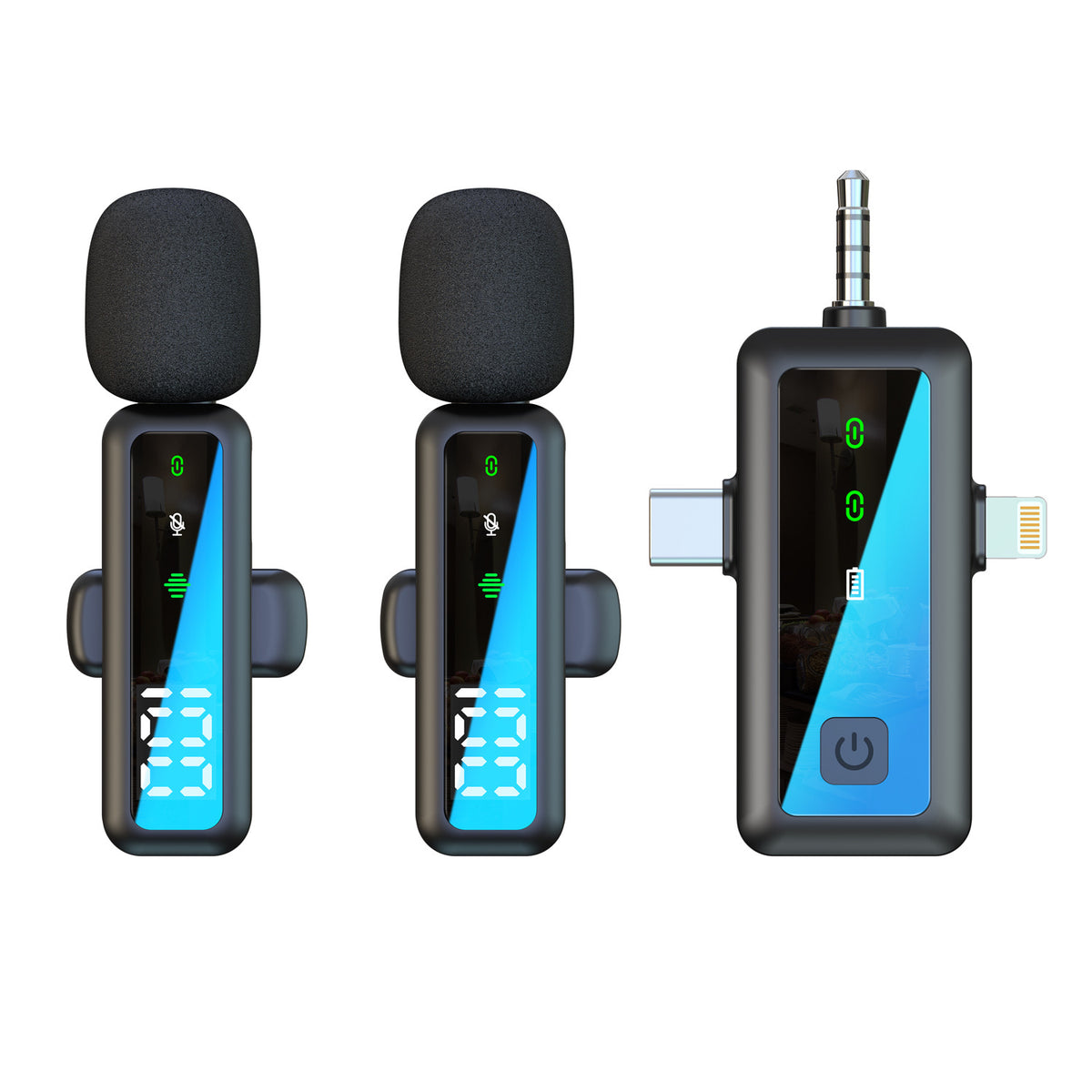 Wireless lapel microphone