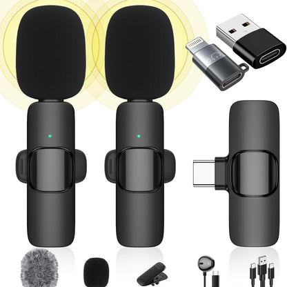 Wireless lapel microphone