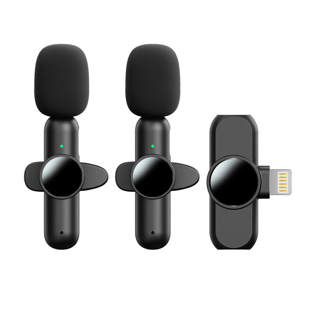 Wireless lapel microphone